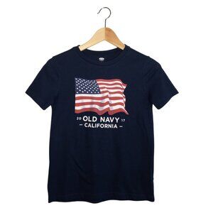 Old Navy Boys’ 2017 USA Flag Tee – Size M (8) – Limited Edition / Patriotic Grap